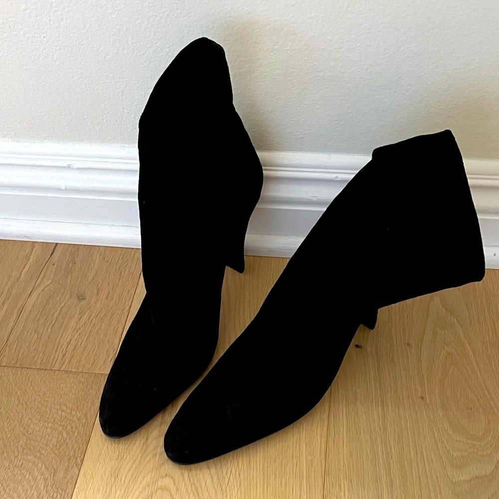 Robert Clergerie Suede Sock Boots - Picture 2 of 6